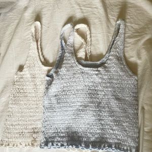 Set of two hollister ribbed tank tops